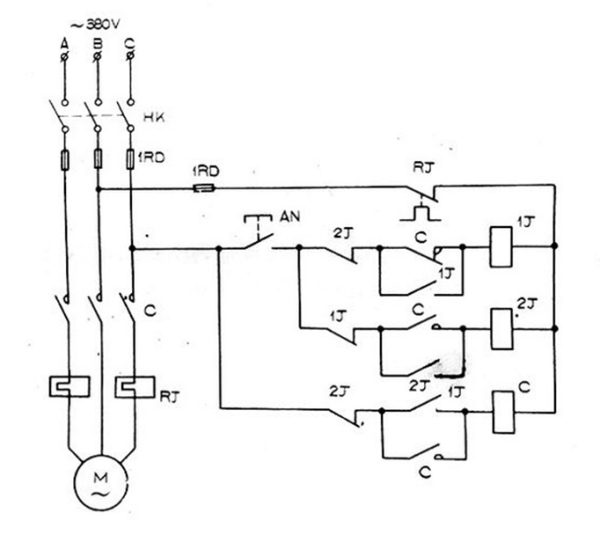 电动机计时器电路图