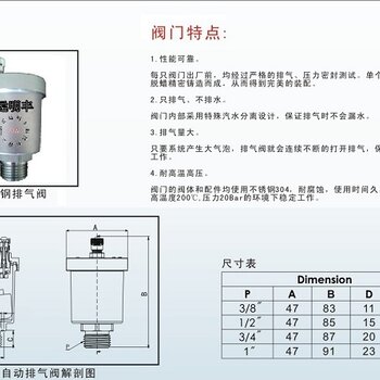 自动排气阀生产厂