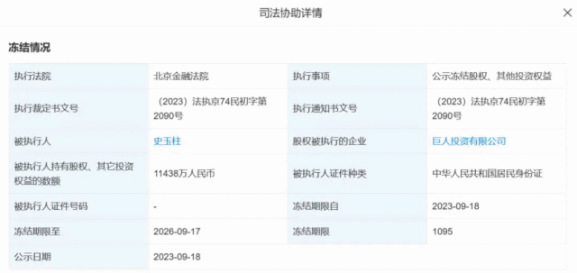 广汇汽车所持155亿股权被冻结